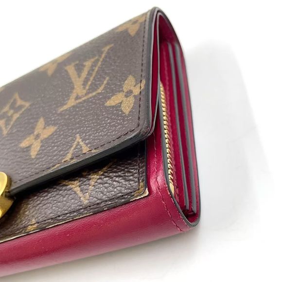 Louis Vuitton Portefeuille Fleur Compact Monogram Monogram Coquelicot Leather X - Picture 10 of 14